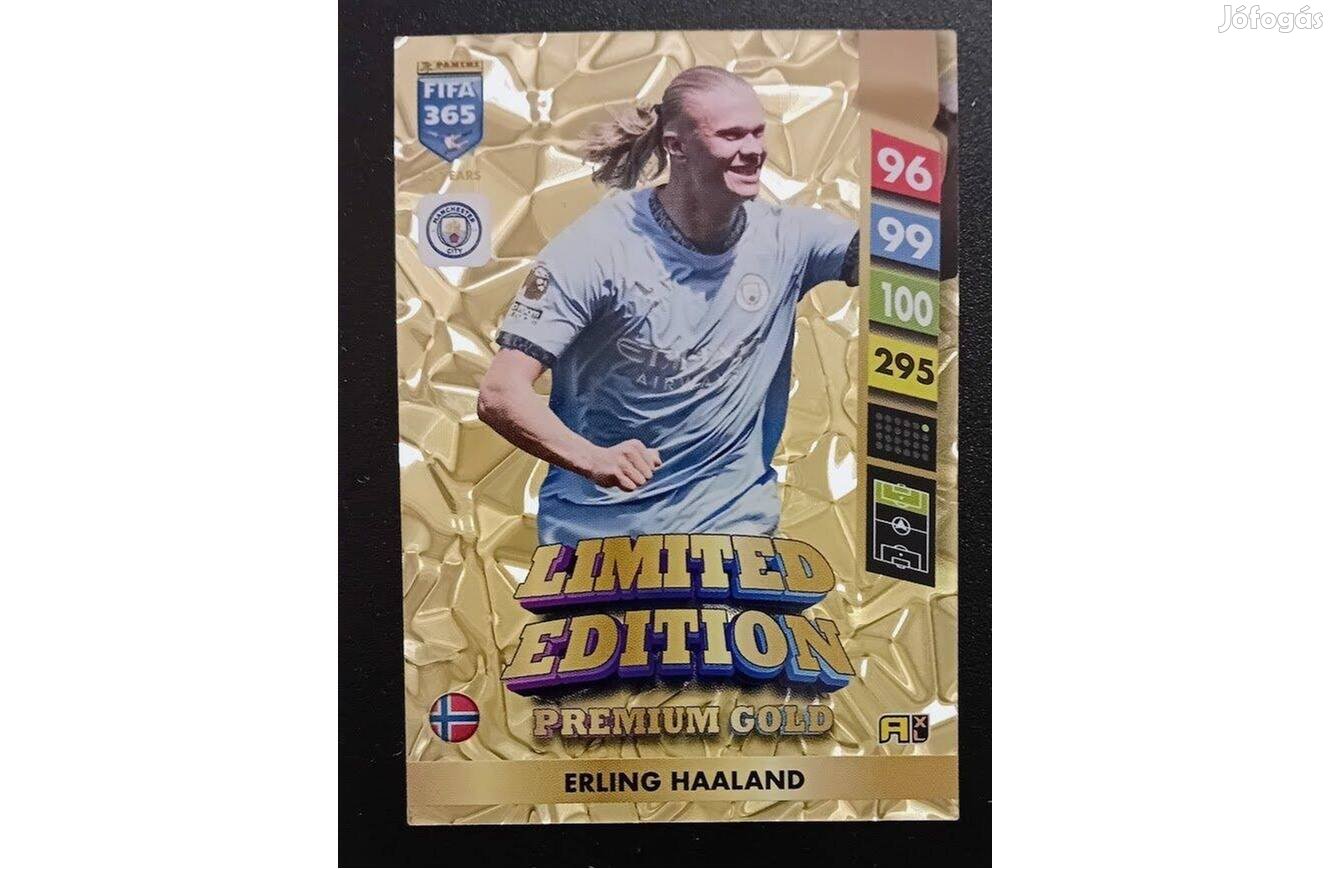 Erling Haaland Manchester City Premium Gold focis kártya FIFA 2025