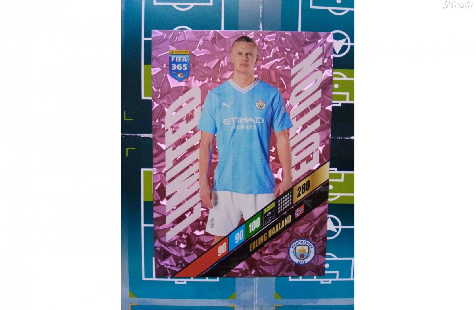 Erling Haaland Panini Fifa 365 2024 XXL Limited focis kártya