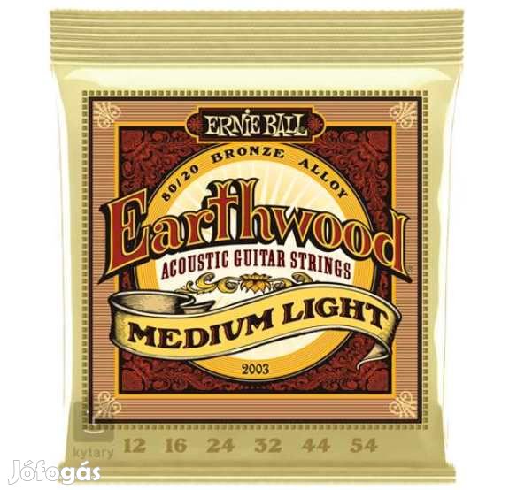 Ernie Ball 2003 Earthwood 8020 Akusztikus Gitárhúr 12-54
