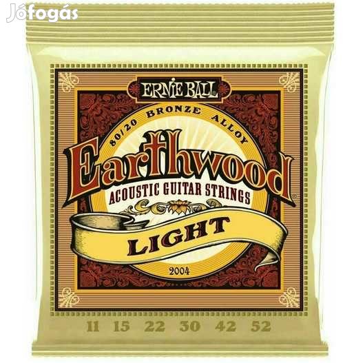 Ernie Ball 2004 Earthwood 80/20 Akusztikus Gitárhúr 11-52 (5373)