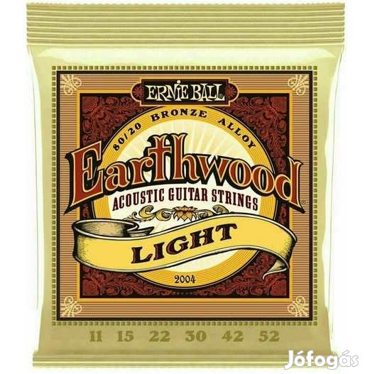 Ernie Ball 2004 Earthwood 80/20 Akusztikus Gitárhúr 11-52 (5373)