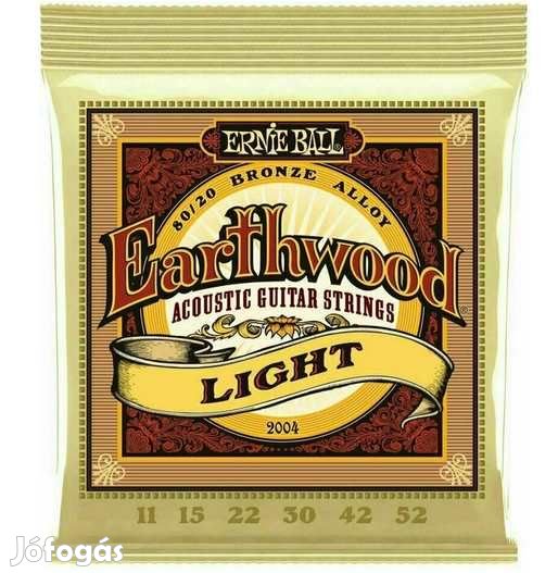 Ernie Ball 2004 Earthwood 80/20 Akusztikus Gitárhúr 11-52 (5373)