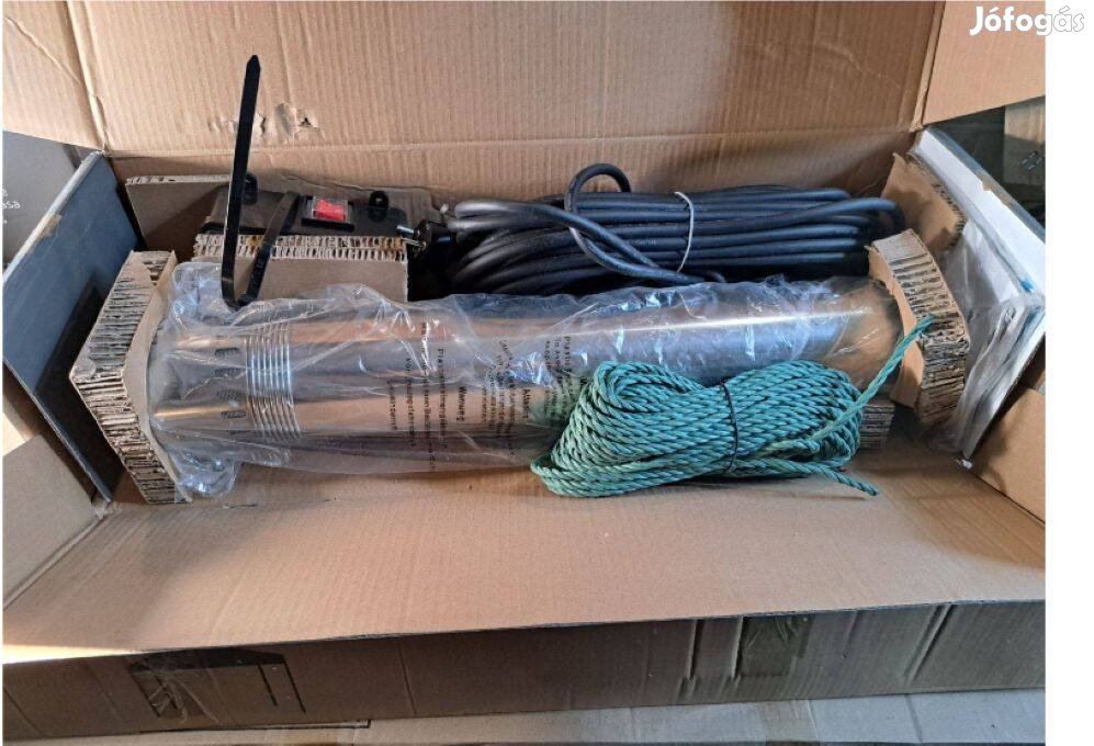 Erős 900W-os mélykúti búvár csőszivattyú nemesacél