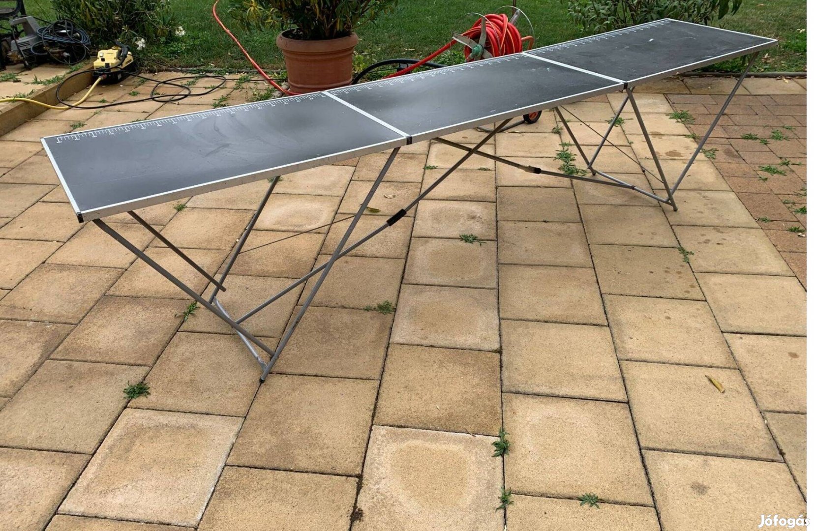 Erős Alu Vázas Tapétázó asztal 60 x 300 cm