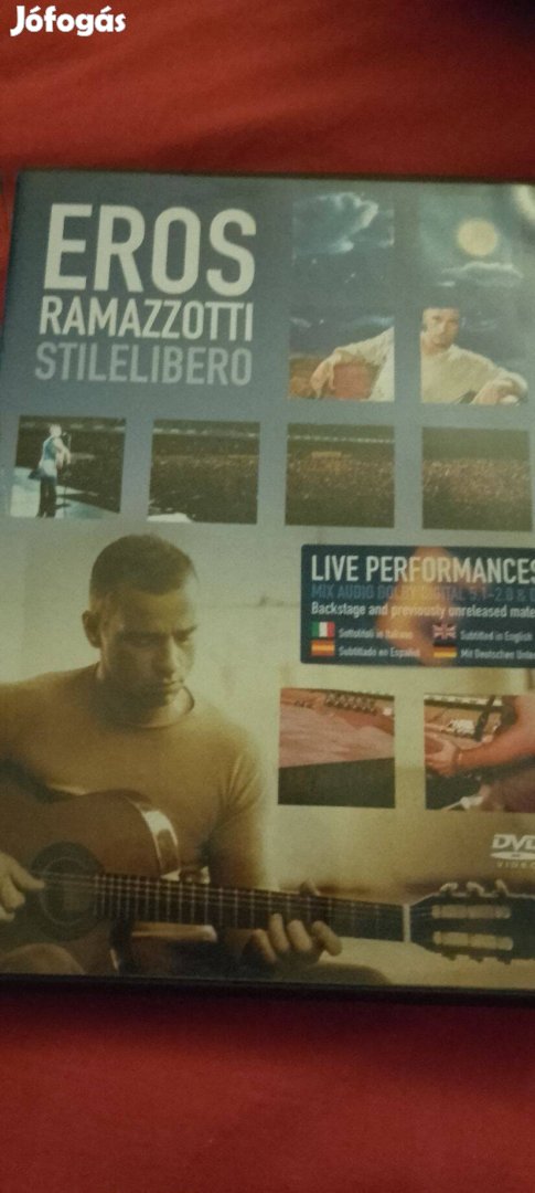 Eros Ramazotti Stilelibero koncert DVD eladó