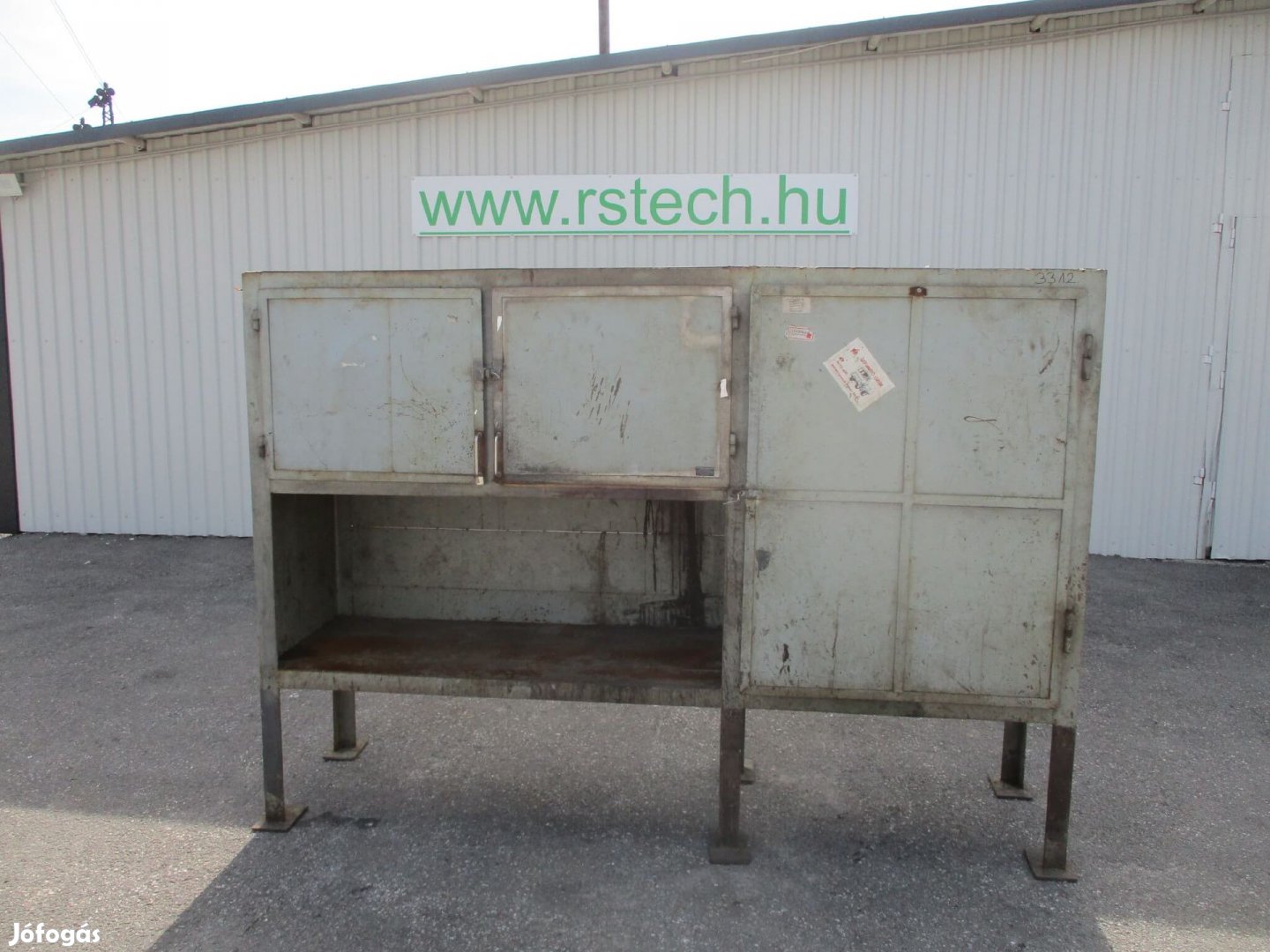 Erős fém polc, polcrendszer, tároló állvány 3312