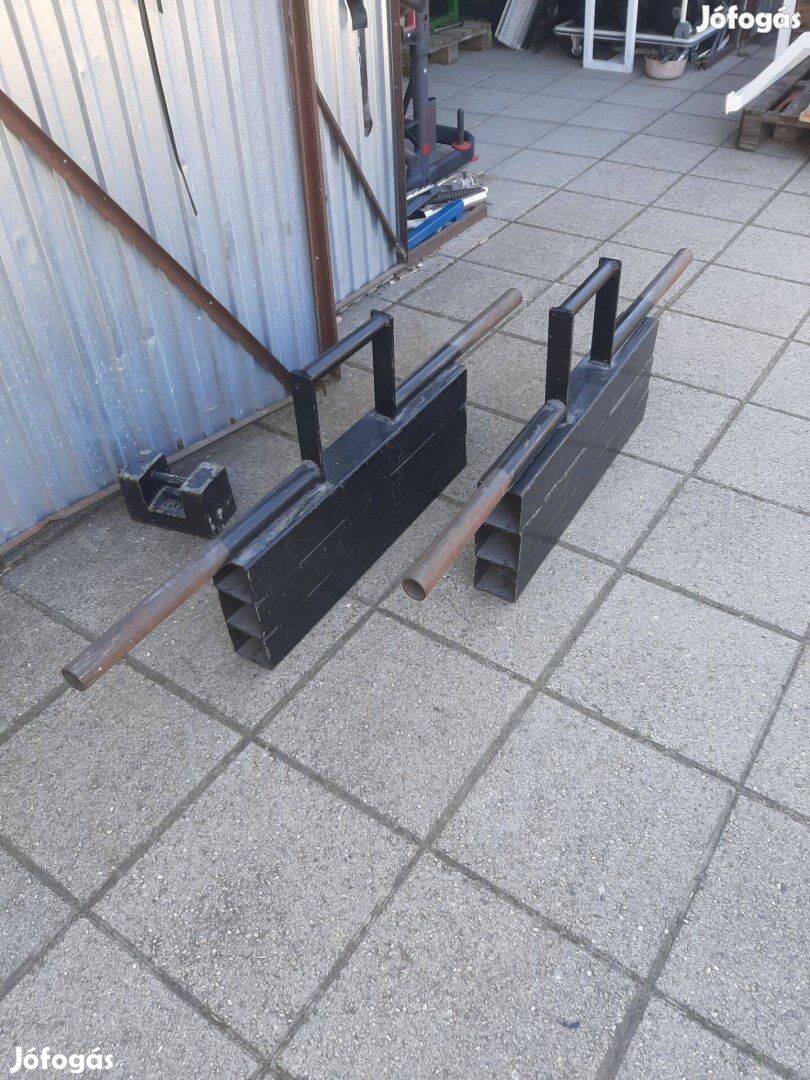 Erősember koffer 2x30kg súly súlyzó