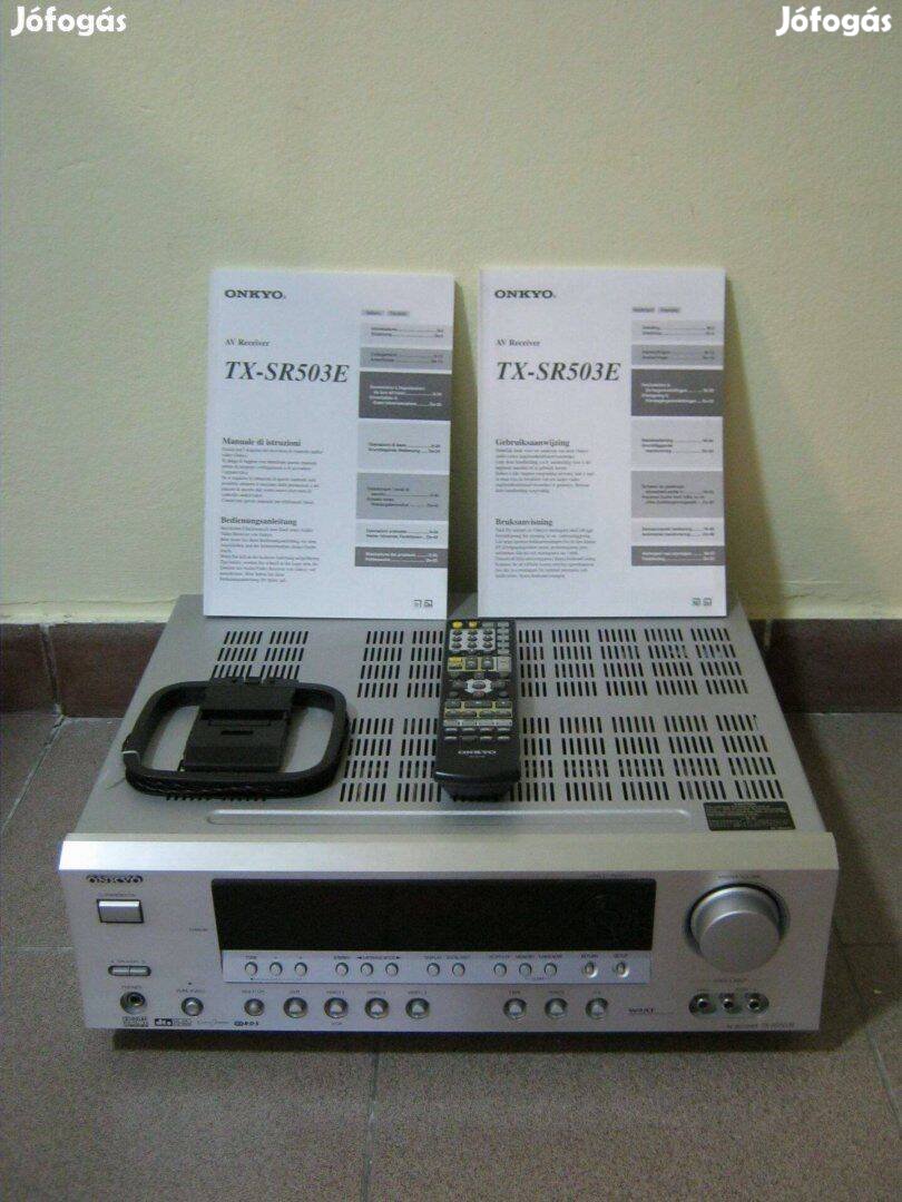 Erősítő Onkyo TX-SR503 erősítő 7.1 jótállással!