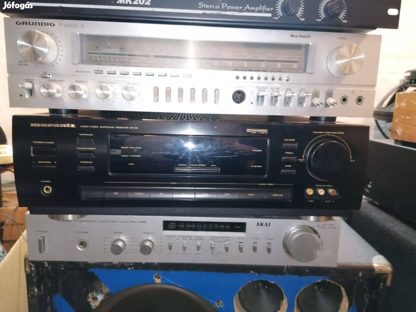 Erősítő hangfal csomag marantz grundig akai