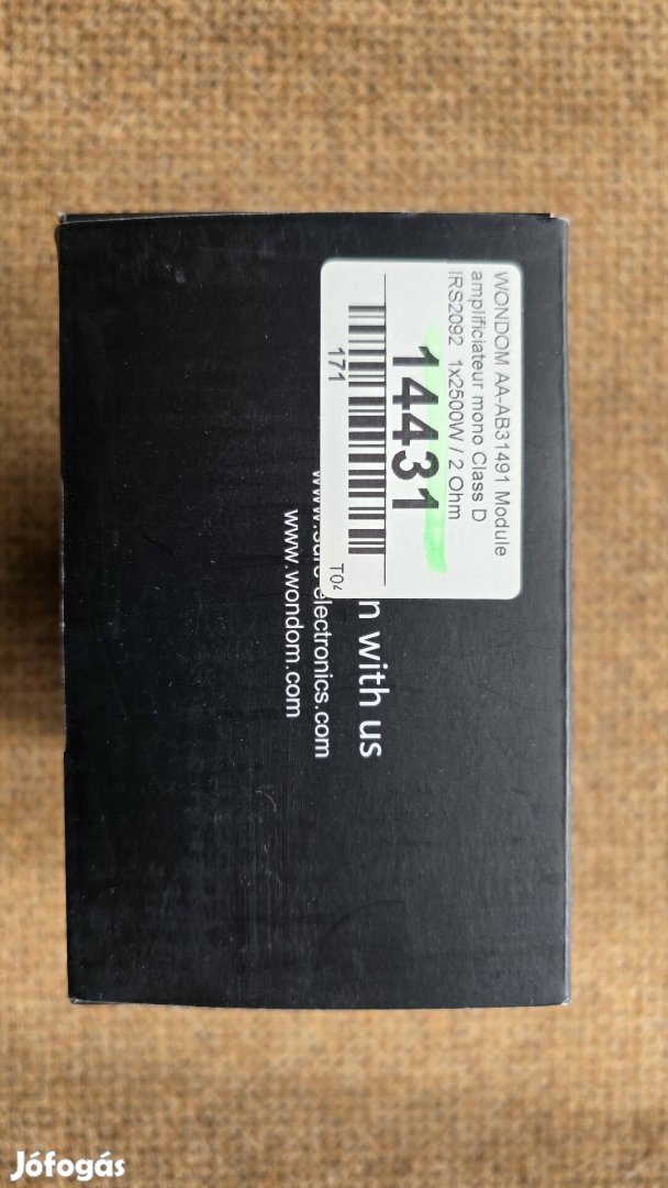 Erősítő modul Class D  1x2400W / minimum 2 Ohm