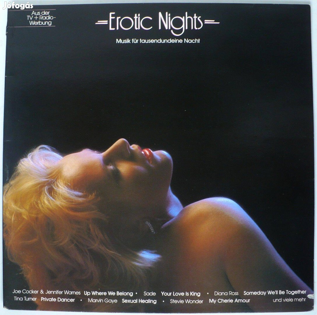 Erotic Nights: pop-soul válogatás LP (pl.: Barry White, Tina Turner)
