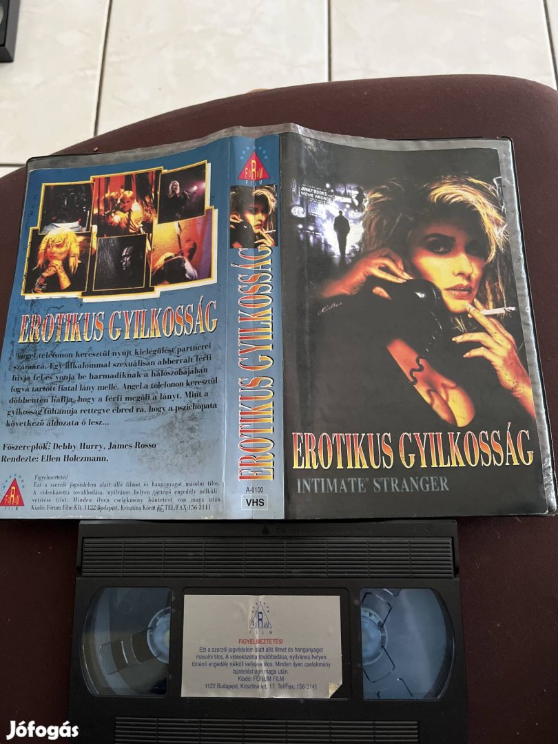 Erotikus gyilkosság vhs nagytok thriller.