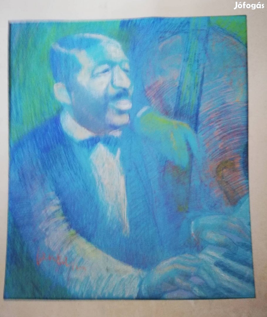 Erroll Garner pasztell kép eladó 