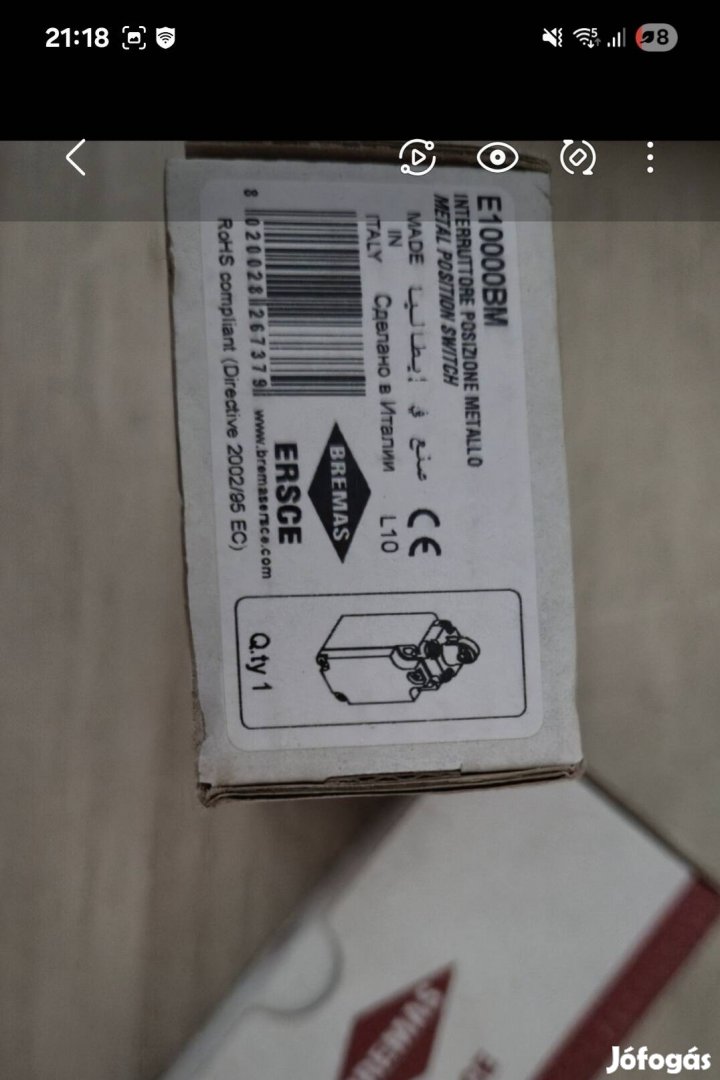 Ersce végálláskapcsoló