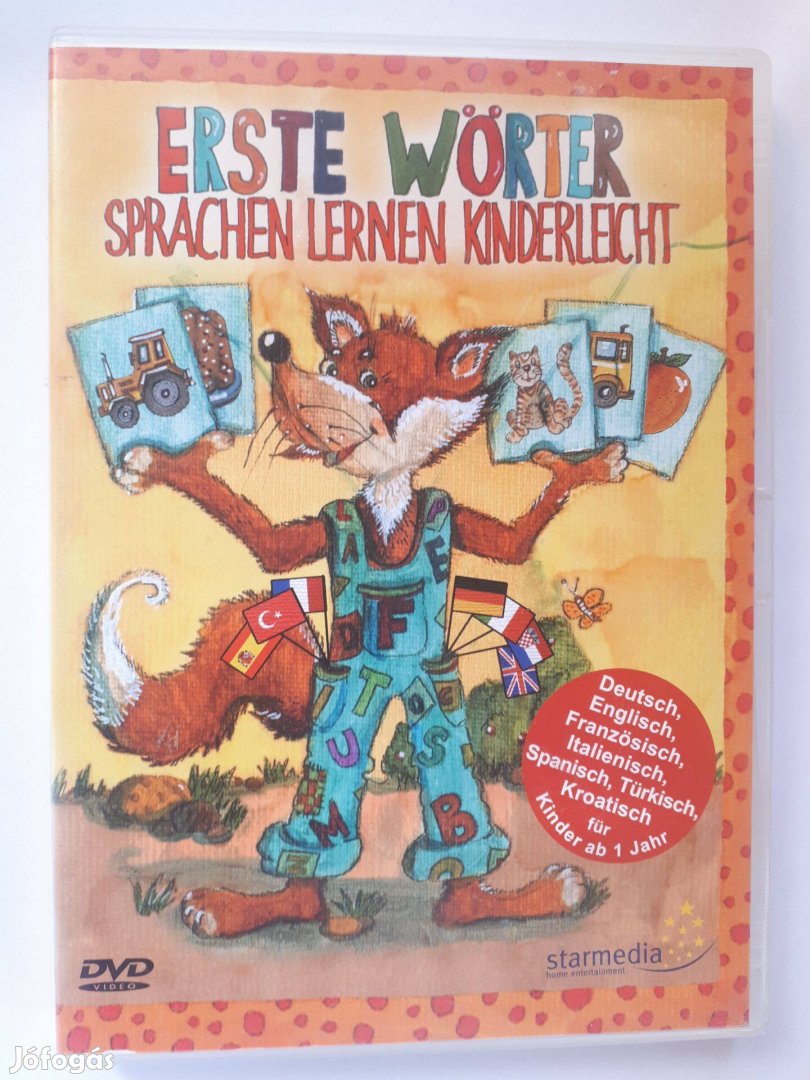 Erste Wörter oktató DVD - német, angol, francia, olasz, spanyol, török