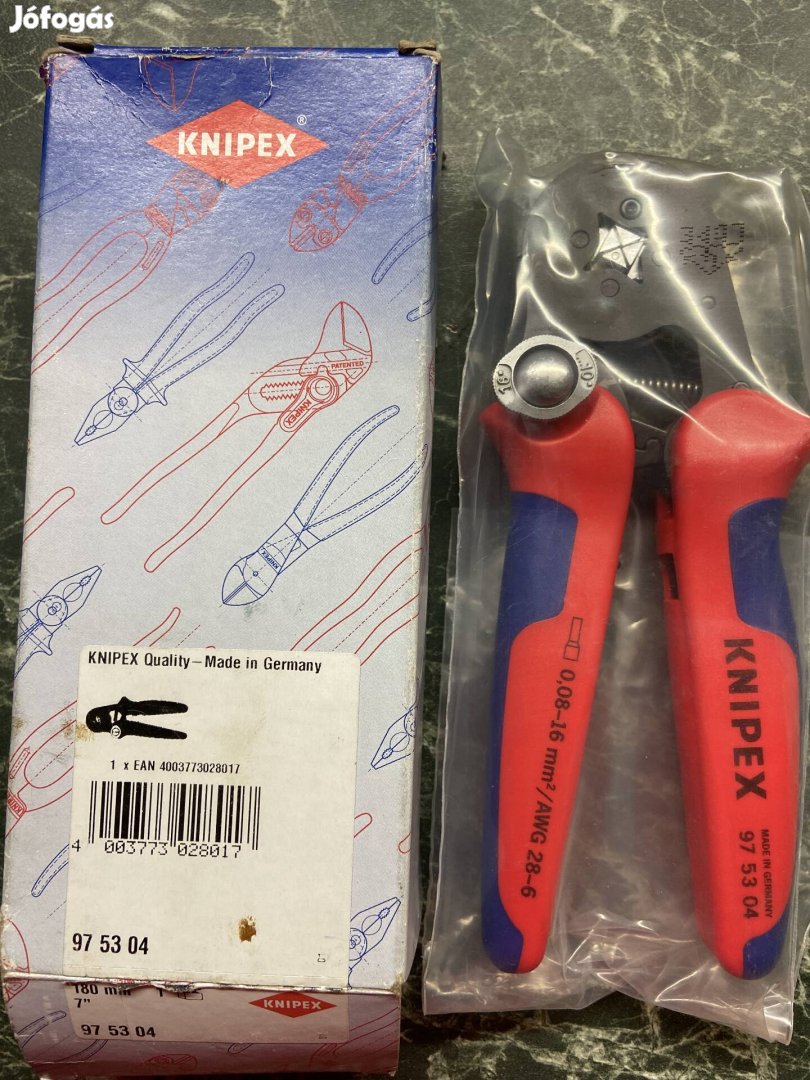 Érvéghüvely nyomó Knipex