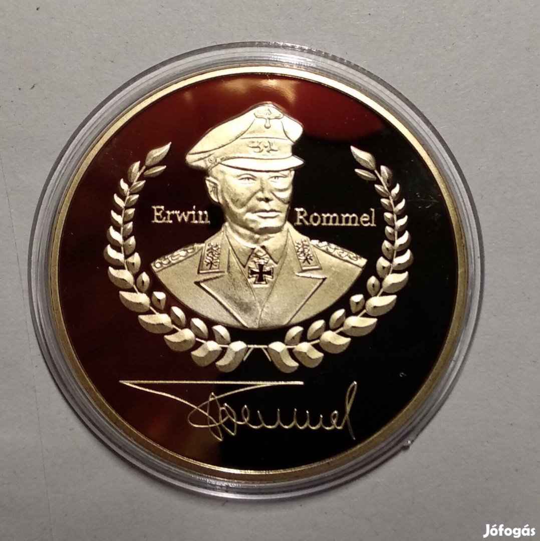 Erwin Rommel fém emlék coin ( érem )