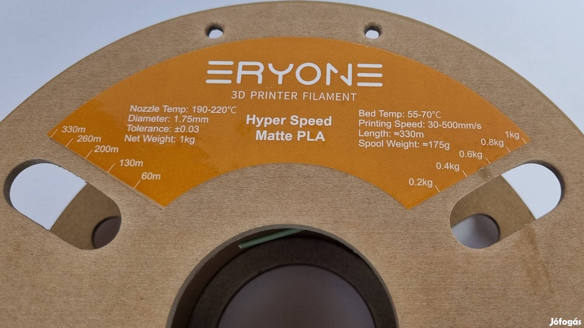 Eryone Hyper Speed Matt Olivazöld PLA filament bontatlan