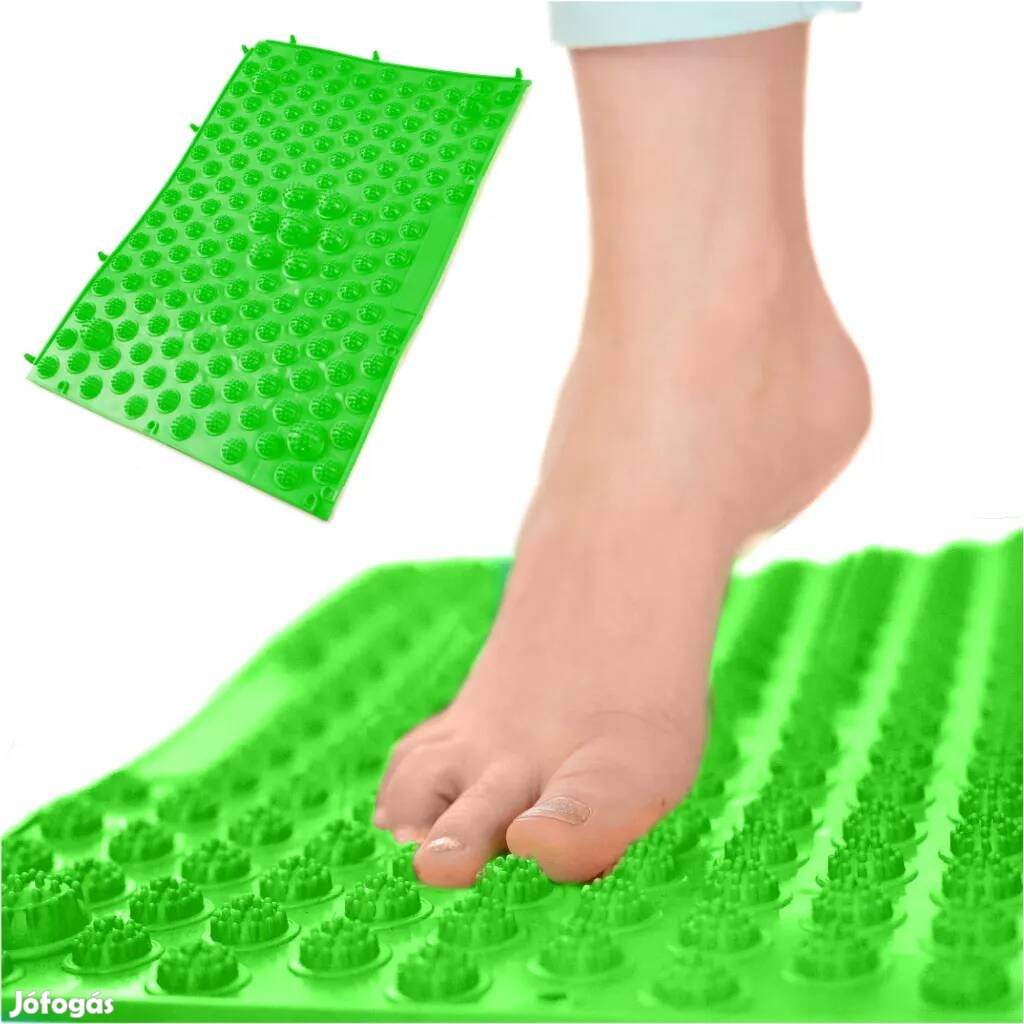 Érzéki masszázs korrekciós szőnyeg zöld