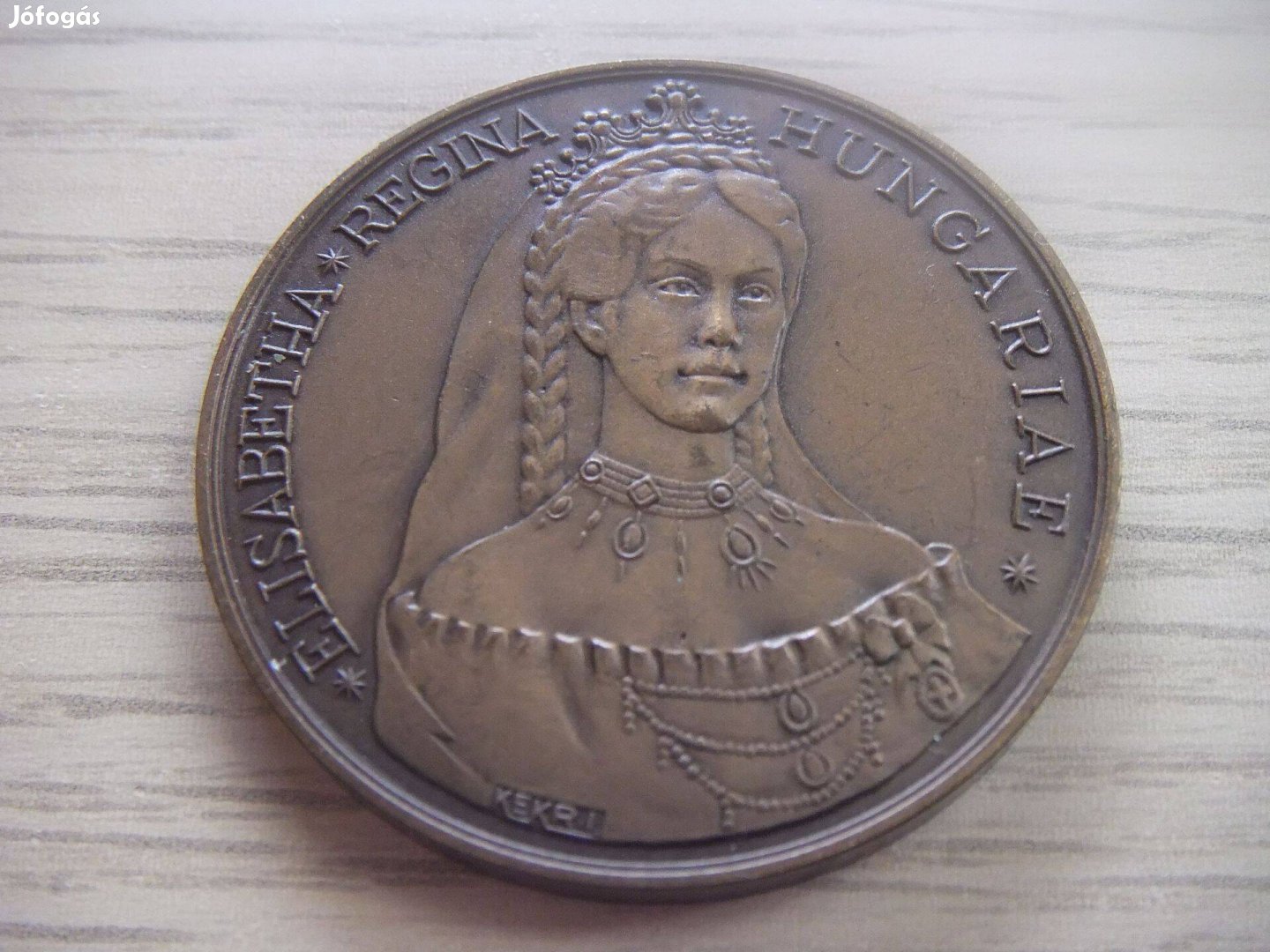 Erzsébet Királyné Bronz Emlékérem 1837 - 1987