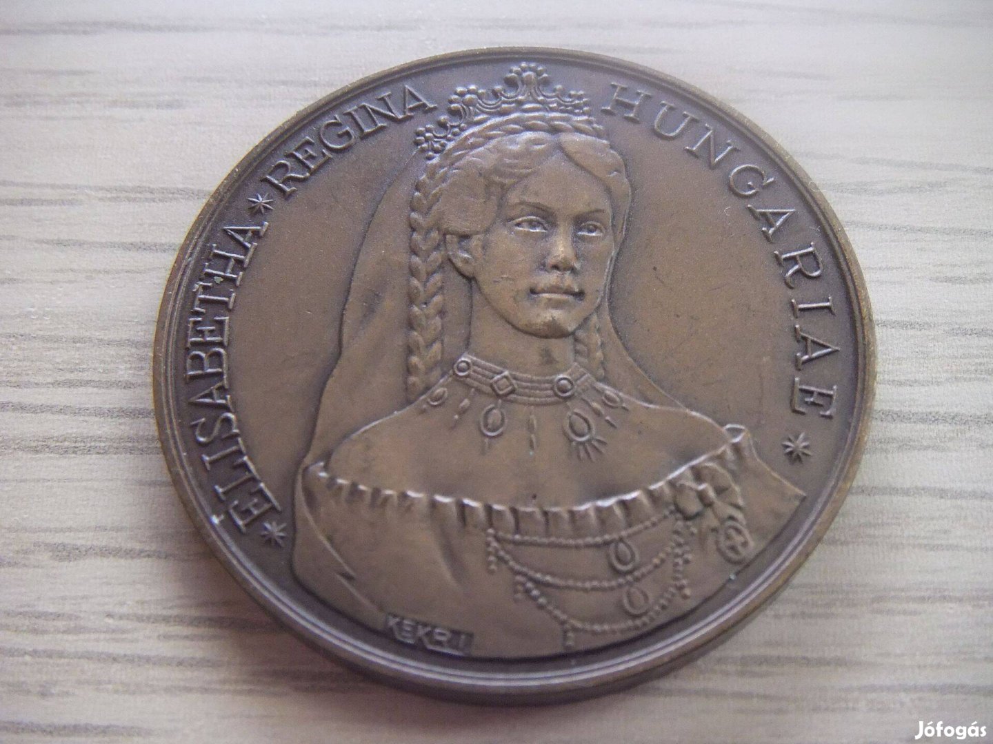 Erzsébet Királyné Bronz Emlékérem 1837 - 1987