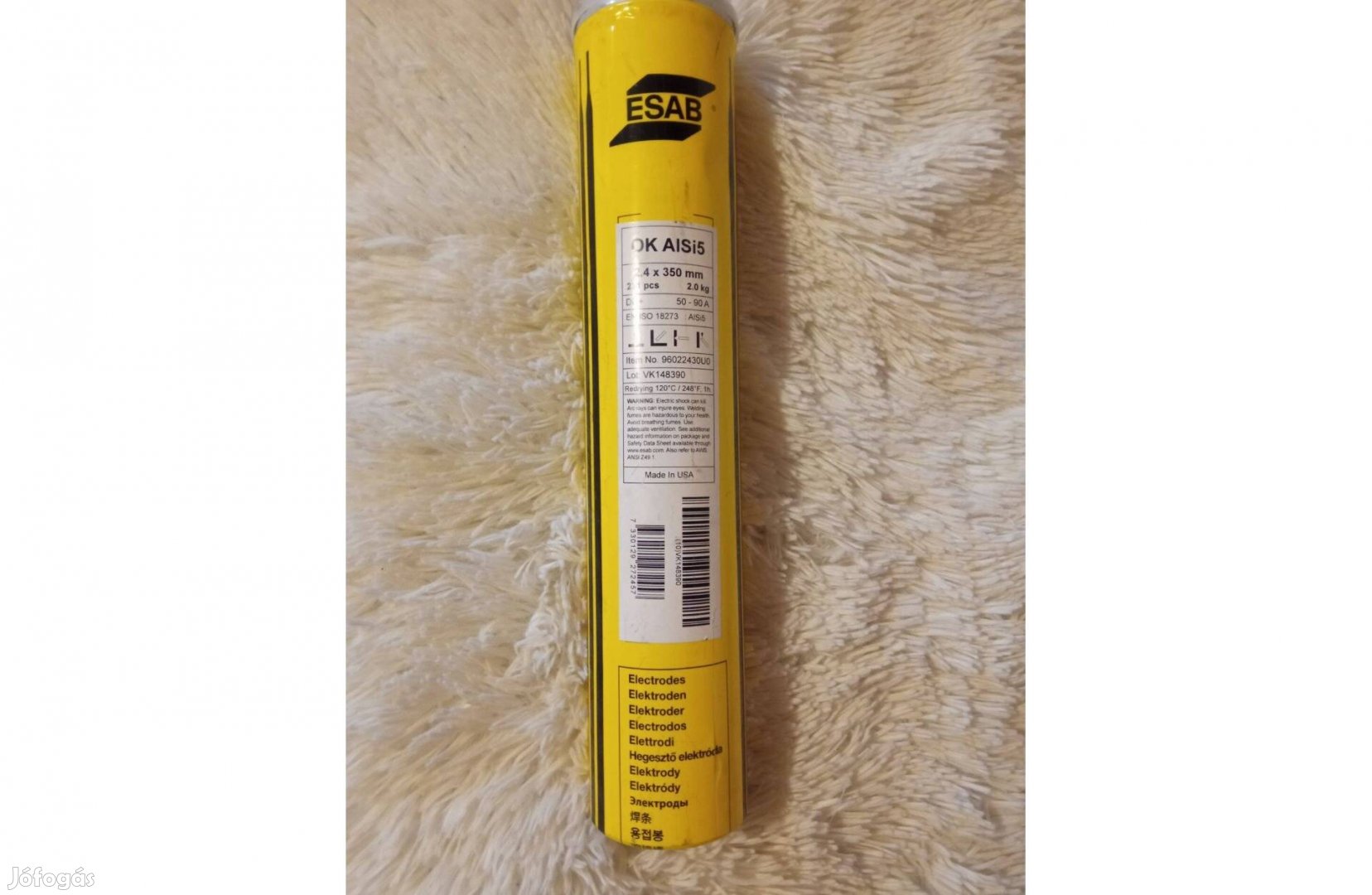Esab 2.4x350 alu hegesztőpálca 2kg