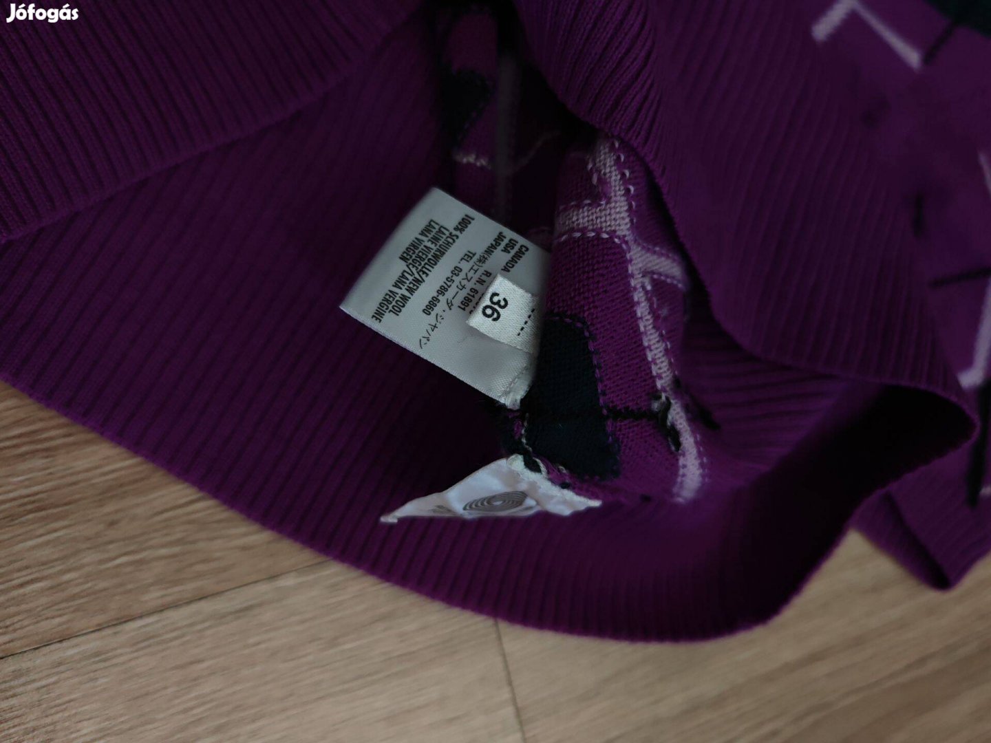 Escada gyapju luxus kötött női rövidujjú S