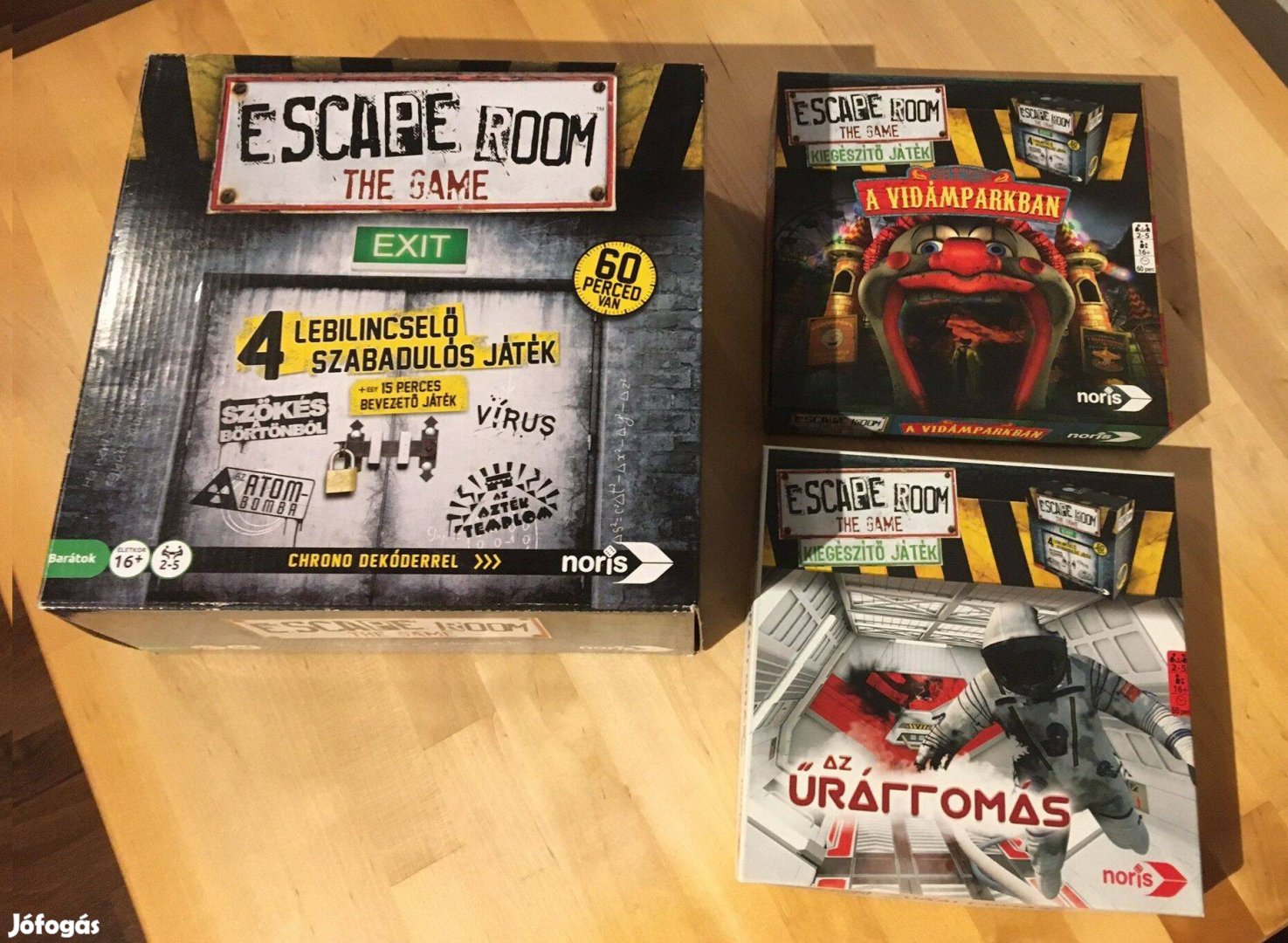 Escape room alapjáték + kiegészítők