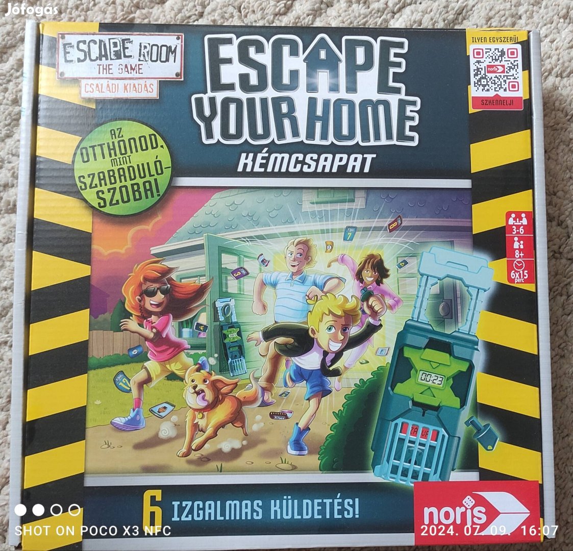 Escape your home szabadulószoba társasjáték 