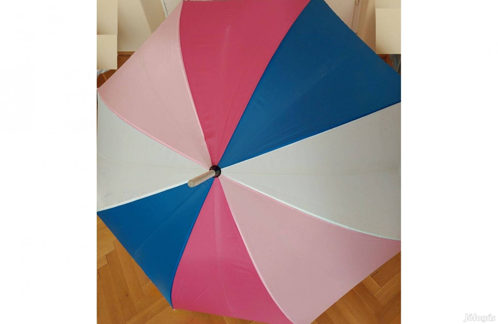 Esernyő, színes pasztell színekkel, fehér szárral Budapesten Eladó