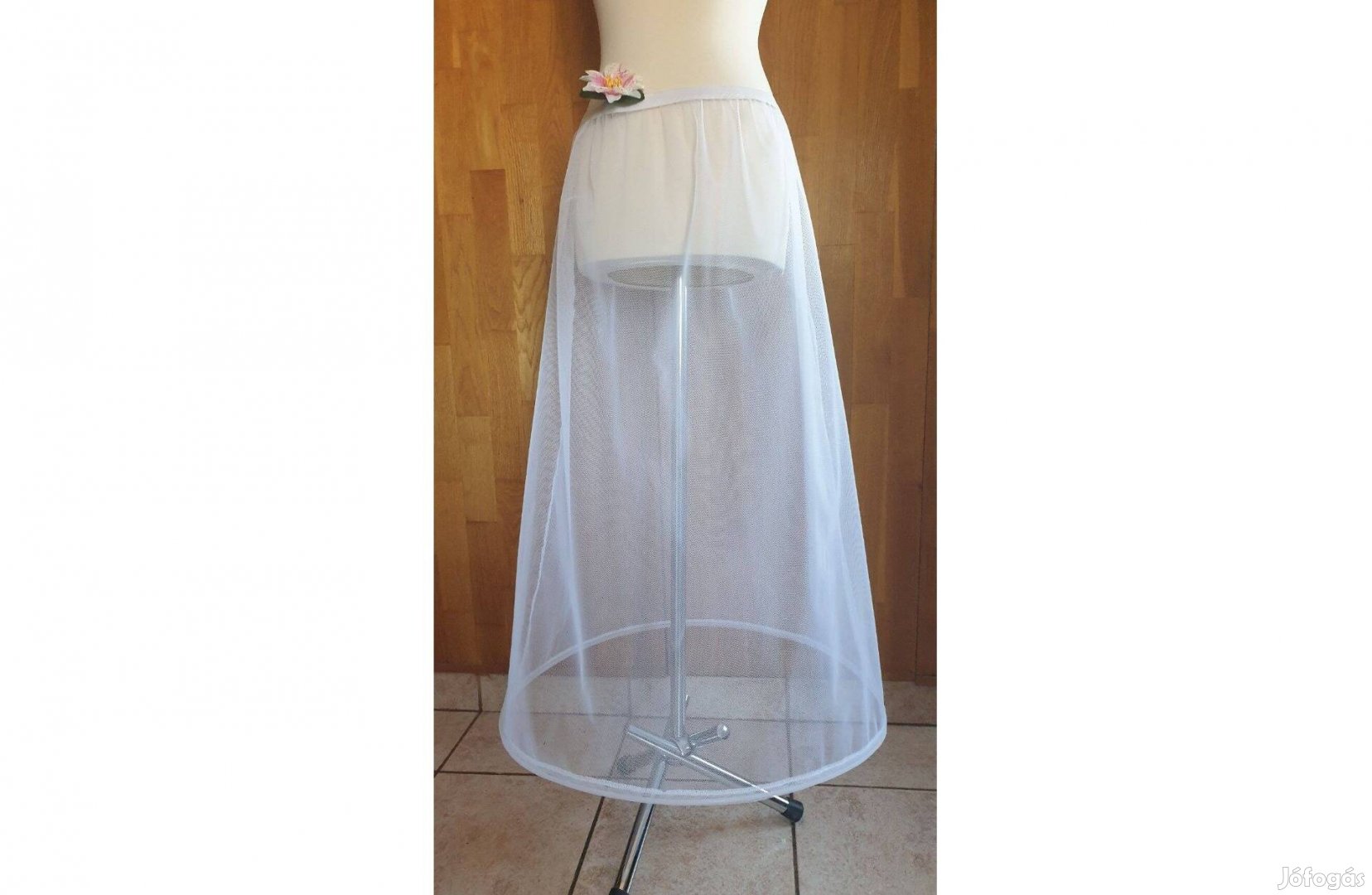 Esküvő ASZ01A - 1 körös rugalmas fehér menyasszonyi