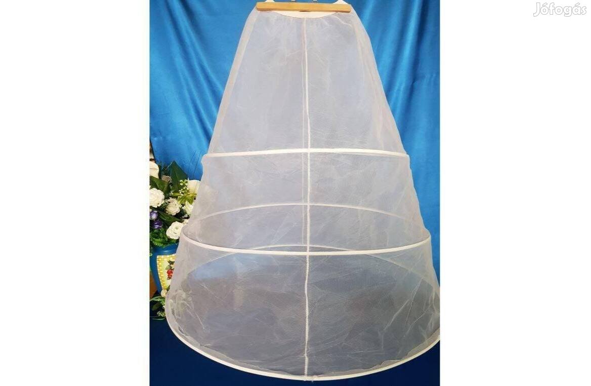 Esküvő ASZ03 - 3 körös rugalmas fehér menyasszonyi