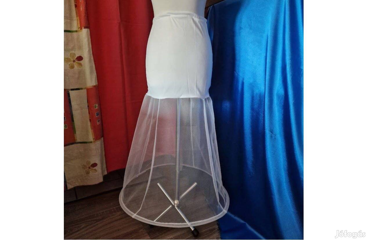 Esküvő ASZ22B Ekrü rugalmas felső részű 1 karikás