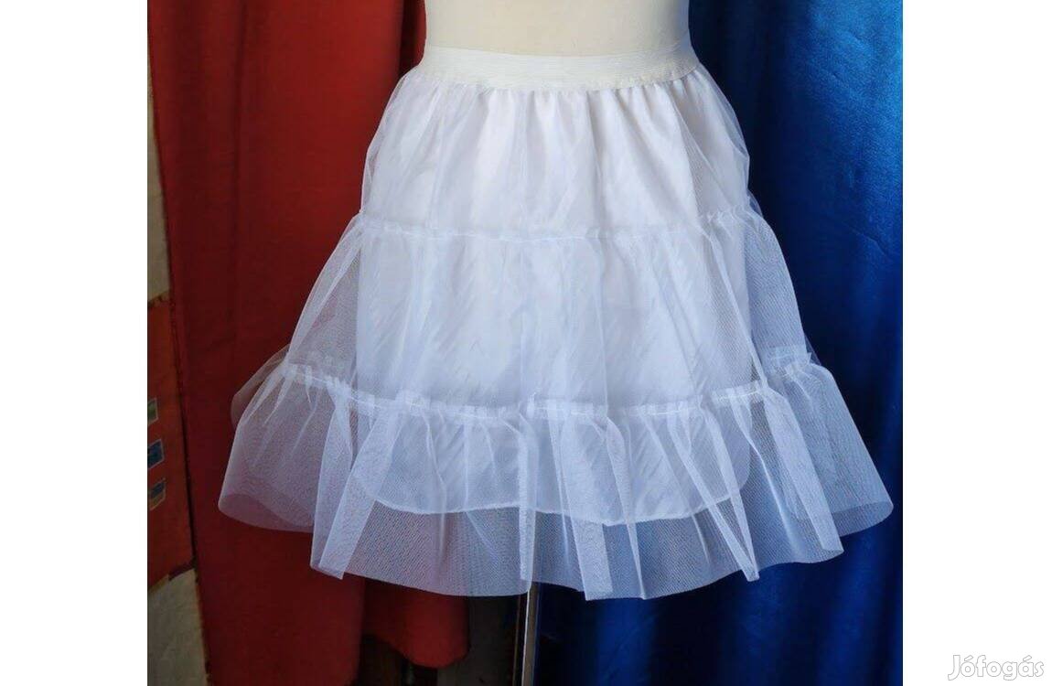 Esküvő ASZ60A Fehér fodros alsószoknya béléssel