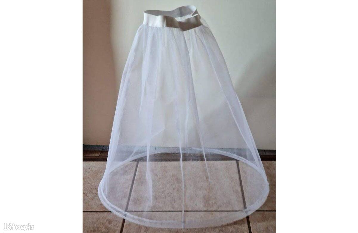 Esküvő ASZ61 - 1 körös fehér gyerek alsószoknya, abroncs,