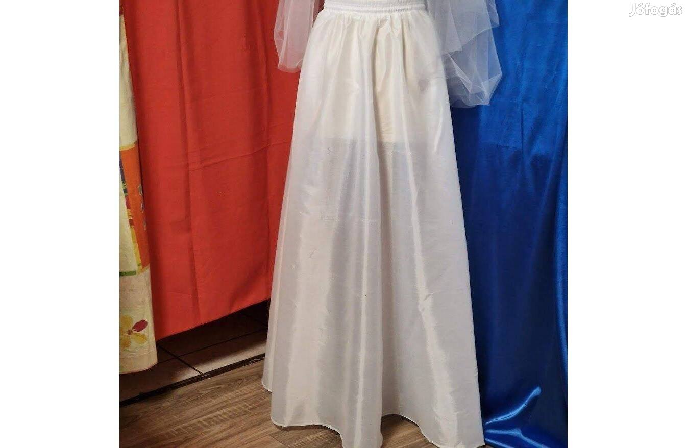 Esküvő ASZ94 - Fehér szelyem menyasszonyi alsószoknya,