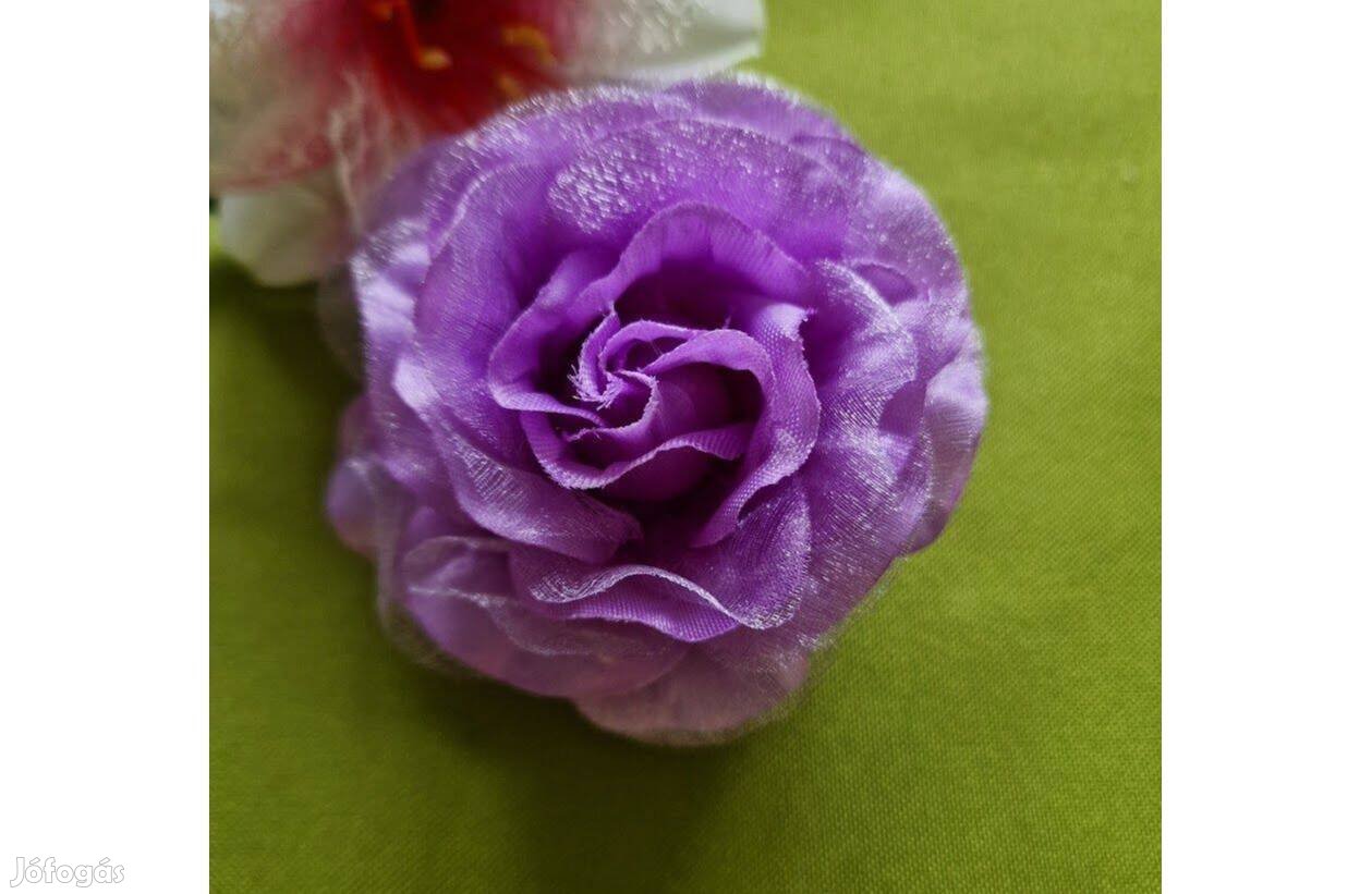 Esküvő BCS14B - Kitűző, hajdísz, hajgumi - 80mm-es