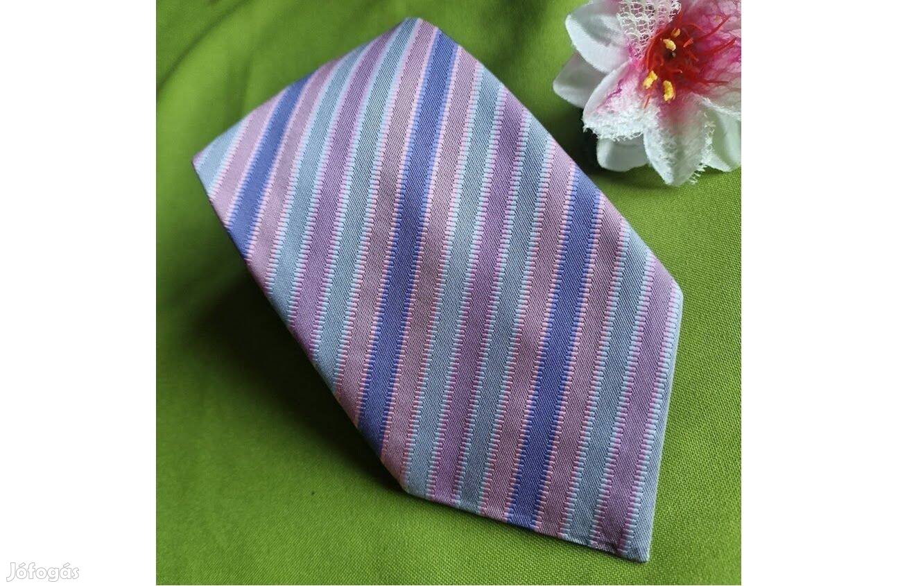 Esküvő NYK54 - Lila csíkos selyem nyakkendő