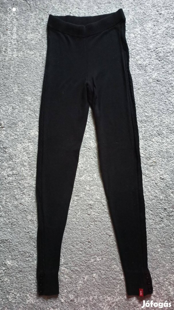 Esprit fekete kötött harisnyanadrág, leggings M-es