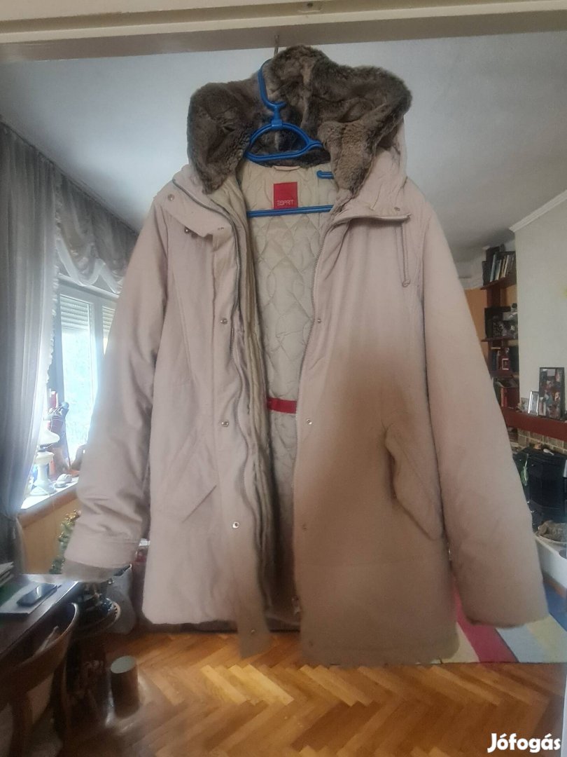 Esprit női kivehető bélésű parka,újszerű, L-es