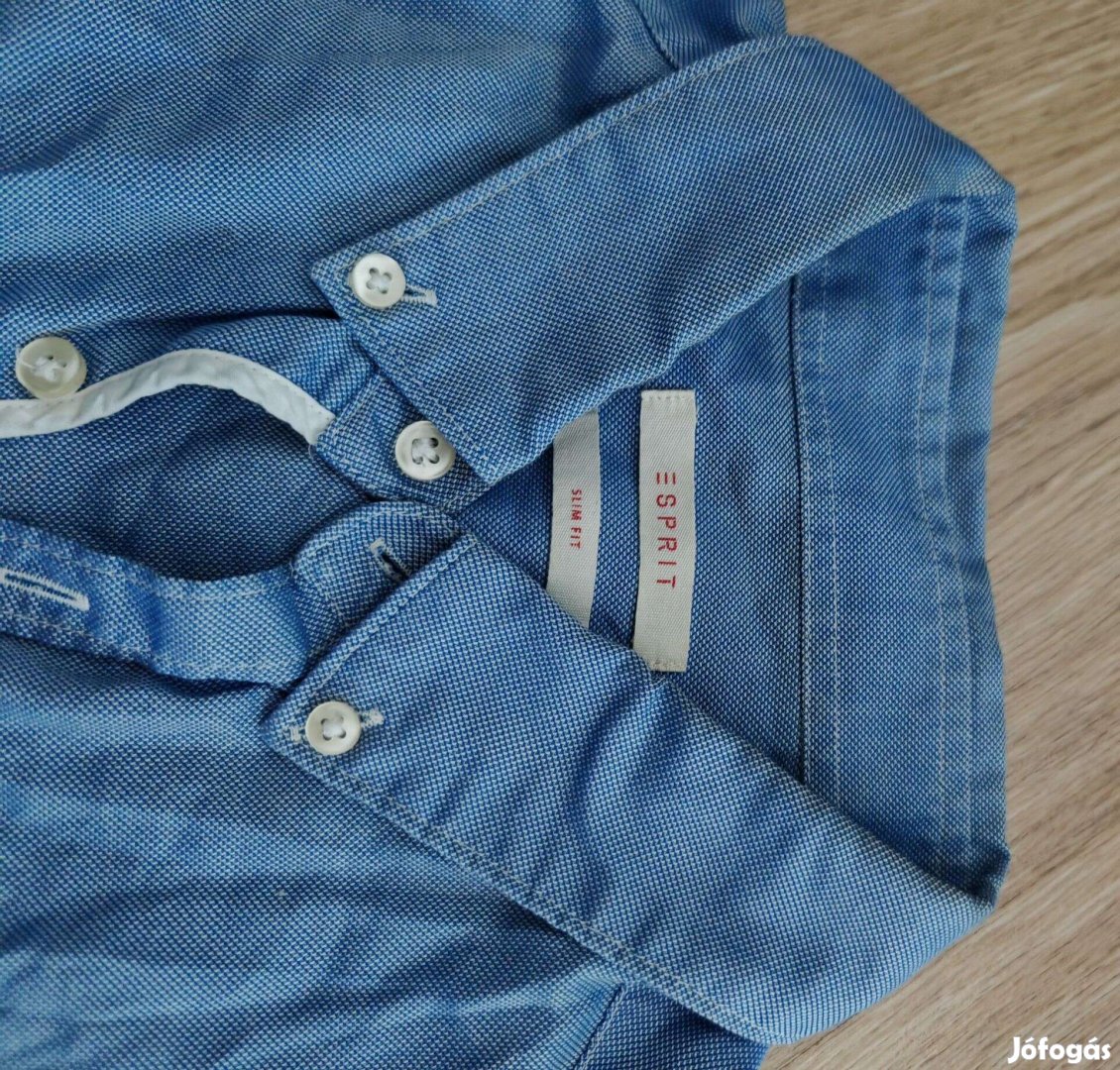 Esprit slim fit szuperkék férfi ing S