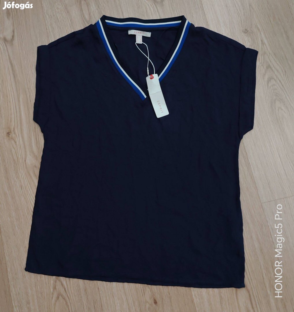 Esprit sötétkék Uj címkés női felső Xs-s