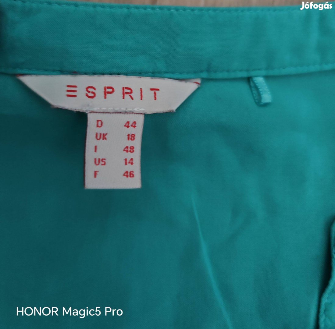 Esprit türkizes női blúz