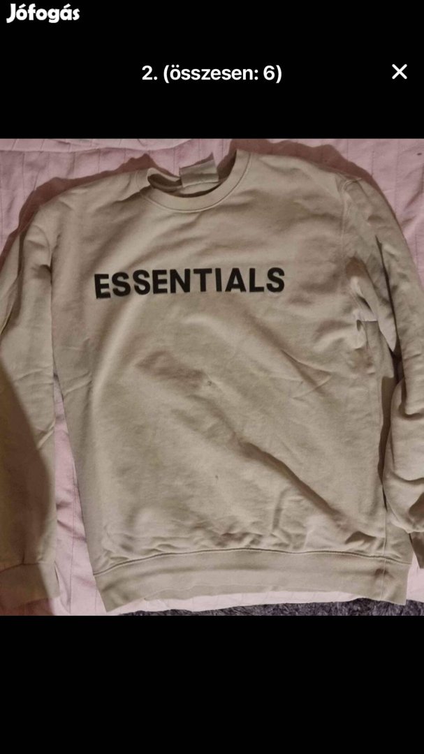 Essentials beige pulóver XXL