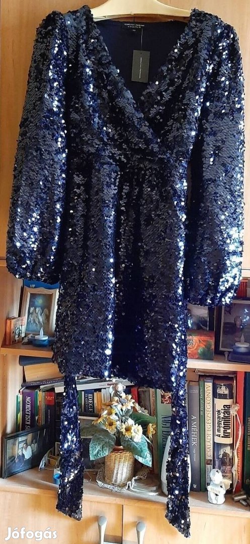 Estélyi ruha flitteres sötétkék Dorothy Perkins márkájú!