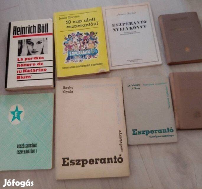 Eszperantó nyelvkönyvek, szótárak, könyv