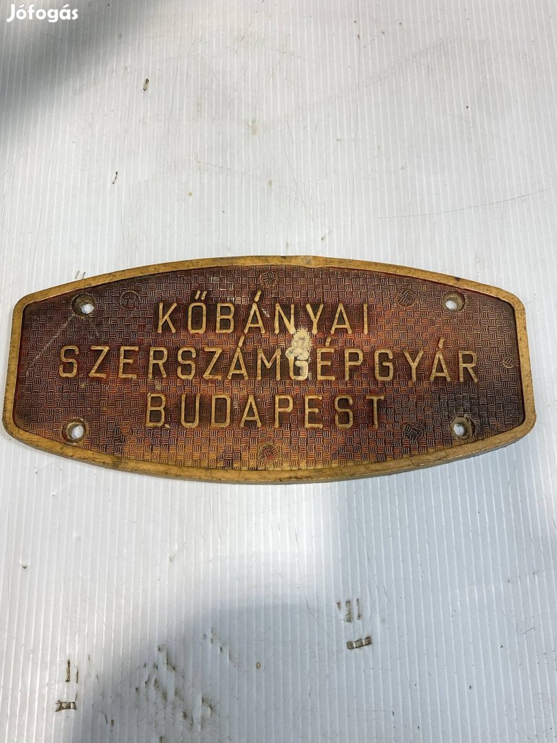Eszterga régi Géptábla 
