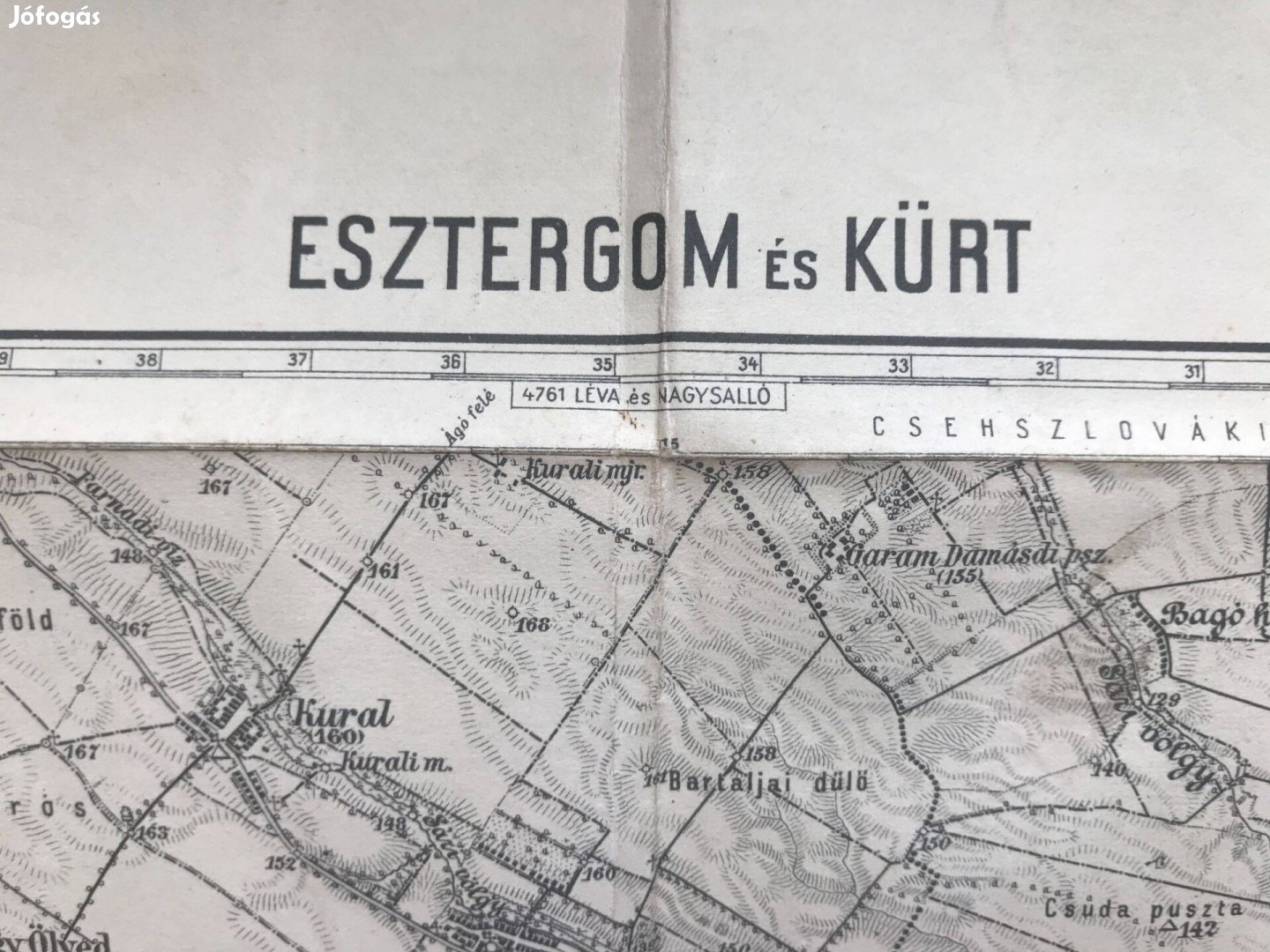 Esztergom és Kürt térkép 1934-ből