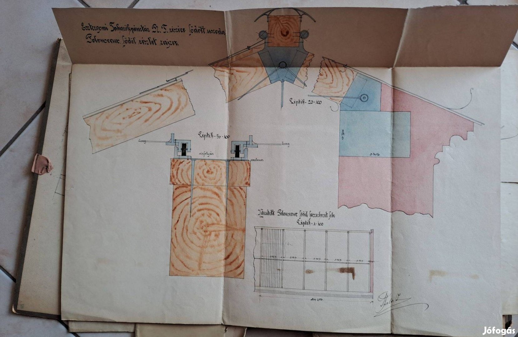 Esztergomi Fürdő 1911-es Eredeti Tervrajzai