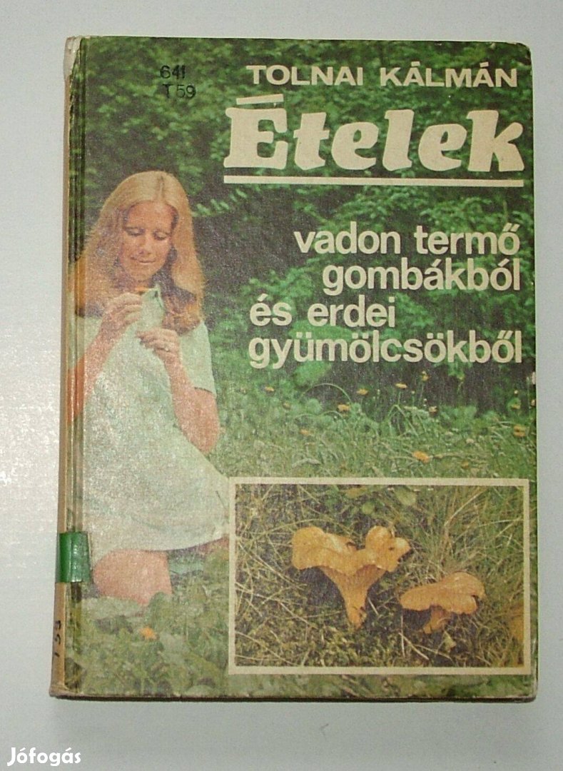 Ételek vadon termő gombákból című könyv eladó